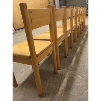 Vintage Schilte schoolstoeltje nr 44